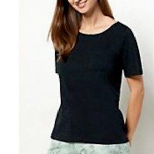 Studio Park x Courtney Khondabi Cotton Modal Slub Tee Top  13312